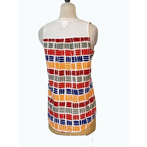 Anthropologie Porridge Multicolor Bicoastal Sleeveless Tunic Top Small - Picture 2 of 5